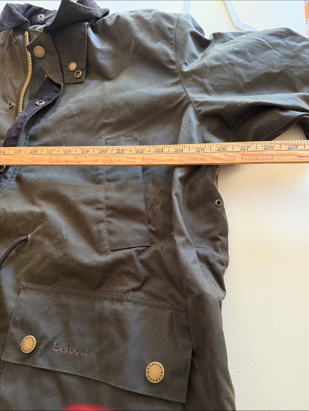 Barbour Classic Bedale Wax Jacket In Olive. Sz M. New - Picture 9 of 13